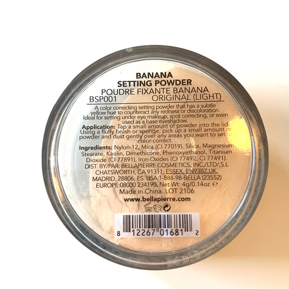 ✨5 FOR $25✨ NEW Bellapierre Cosmetics Banana Setting Powder Original light - Picture 5 of 5